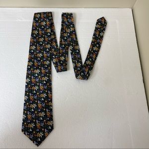 The Metropolitan Museum of Art Floral Print Silk Neck Tie